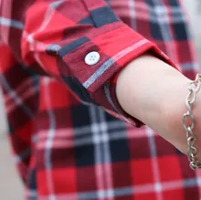 Plaid Shirt Tops Long-Sleeve Office Women Coat Loose Ladies Karsany And