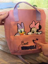 Mochila Minnie Mouse de Disney con dibujos animados para niños y niñas, morral escolar con diseño de ratón de Mickey