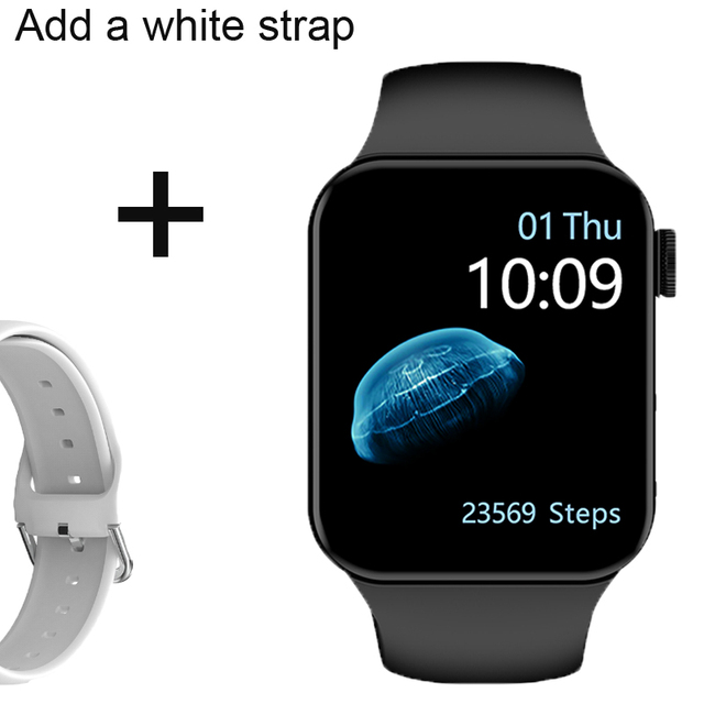 IWO Smartwatch Smart Watch Series 7 Double Button Heart Rate Monitor Dial Call Smart Watches Men Women For IOS Android