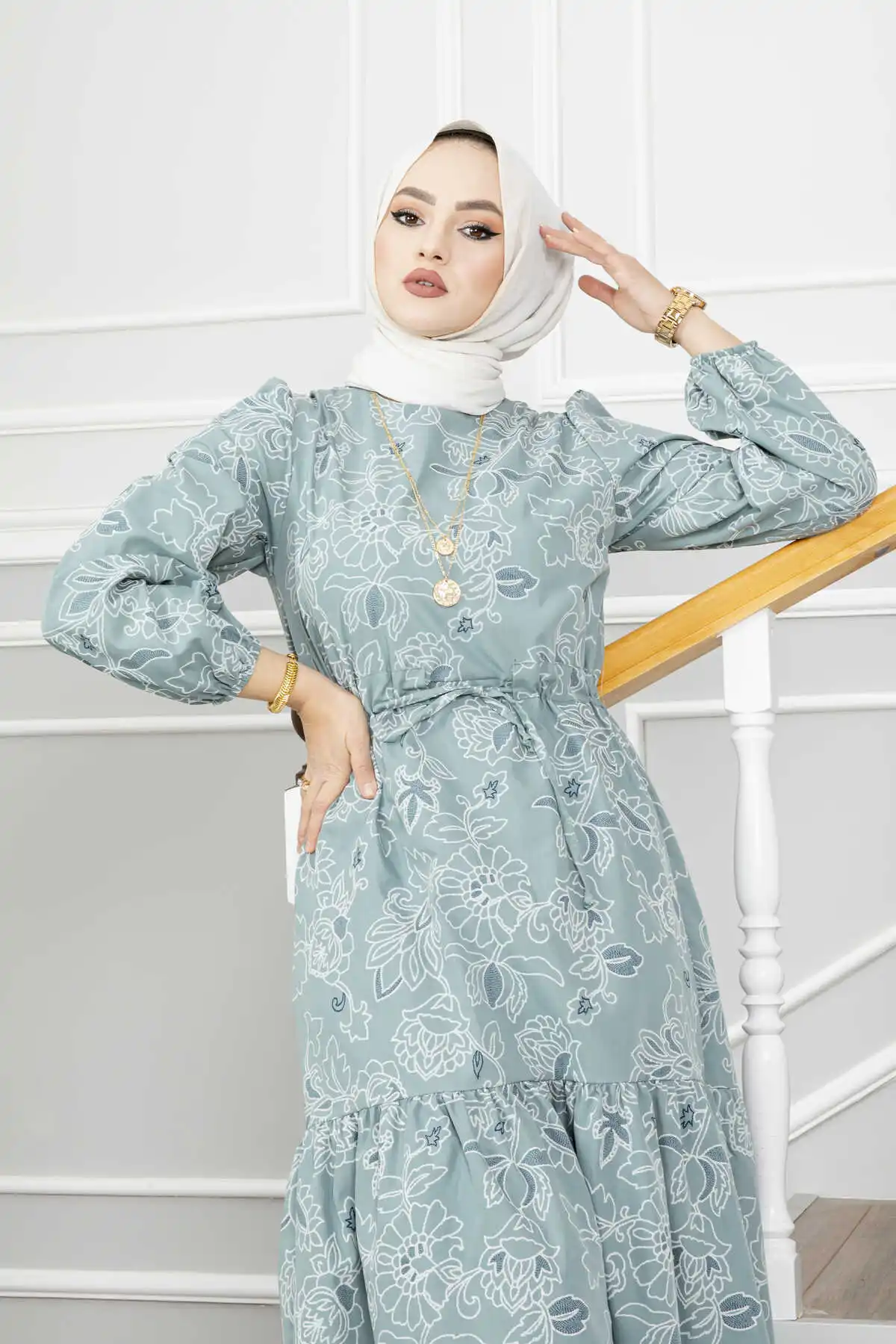 vestido-de-veu-com-cinto-de-tunel-feminino-manga-macia-seda-muculmana-turquia-ramada-eid-djellaba-abaya-dubai-nova-temporada