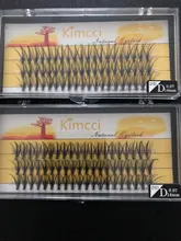 Kimcci-pestañas postizas con efecto 3D, extensiones de pestaña de visón, suaves y naturales, individuales, volumen ruso