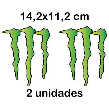 

2X PEGATINA MONSTER ENERGY VINILO STICKER DECAL AUTOCOLLANT GARRA