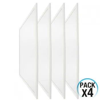 

4 Pack ultrasonic square LED panels 36W 3200lm 600x600mm 4000K 7hSevenOn