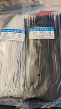 Strap Fastening-Ring Cable-Tie Wraps Plastic Self-Locking Nylon 100pcs 3X200 5x300 3--100