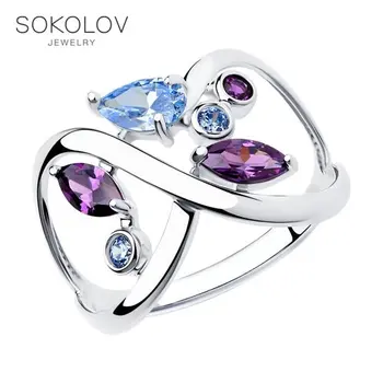 

SOKOLOV ring with cubic silver, fashion jewelry, 925, women's/men's, male/female, women's male