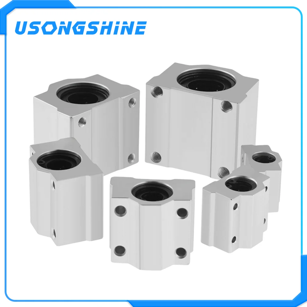 1個リニアモーションボールベアリングスライドためscs8uu 8ミリメートルリニアボールはブロックの3dプリンタ部cncルータ シャフト Aliexpress