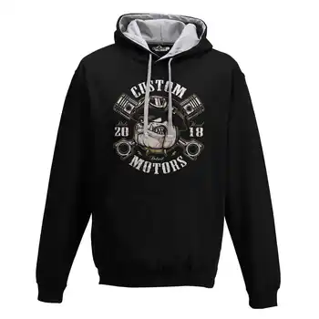 

Hood Sweatshirt Bico Rider Bulldog Custom Motors Car Ride Hard Old School Grunge S black
