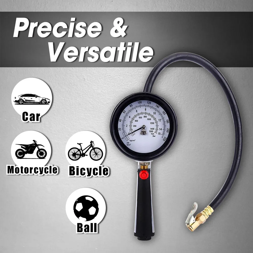 com calibre de pneu 220 psi duplo