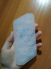 8 Uds molde de silicona de anillo de tamaños surtidos para joyería de resina molde de fundición de resina tamaño de EE. UU. 5-12