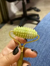 Rodillo masajeador Facial de piedra de Jade Natural, conjunto de rascador de Gua Sha verde, herramientas adelgazantes de belleza, 2 unidades