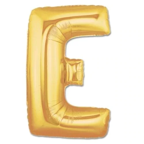 

Воздушный шар из фольги E Letter золотого цвета, 40 дюймов, 431621028