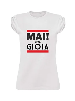 

T Shirt Woman Cotton Flamed With Wide Neckline and Cutting Vivo neckline and sleeves-NEVER NA JOY MODEL 2 MADE IN ITALY