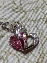 Las señoras de lujo collar caliente collar de 6 colores de clase superior de moda de señora colgante de corazón joyería de cristales para collar niñas joyería de las mujeres