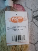 Ídolo de moda suelta el pelo de la onda profunda mechones extensiones de cabello Ombre mechones 28-32 pulgadas 120g Super largo pelo sintético del pelo rizado del pelo de la onda