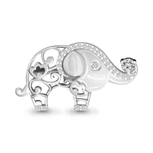 Брошь из серебра с фианитом AQUAMARINE 77300А.5