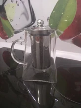 Glass Teapot Tea-Kettle INFUSER-FILTER Puer Flower Oolong Kung-Fu Heat-Resistant Stainless-Steel