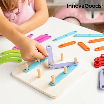 

Wooden Play to form letters and numbers Koogame InnovaGoods 27 pieces