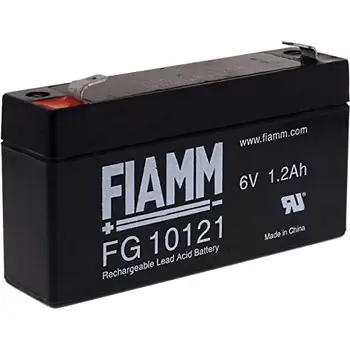 

FIAMM FG10121 6V 1.2Ah lead acid battery, 6v rechargeable battery, 6v battery, rechargeable 6v battery, lead battery, battery.