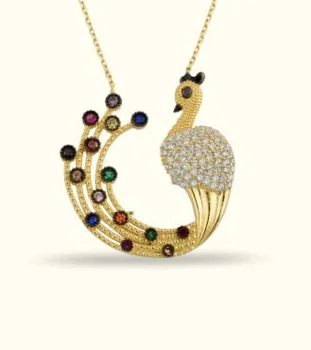 

Pheasant Gold Necklace 02-378-K0379