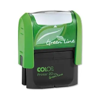 

Self-inking stamp plastic recycled black and green PR20G7GLCOLOP5.96