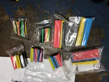 Juego de tubos termorretráctiles, kit de tubos termorretráctiles, poliolefina, encogimiento, surtido de tubos termorretráctiles, Cable de alambre, 164 unidades