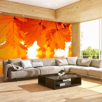 

Wall mural-leaves-autumn