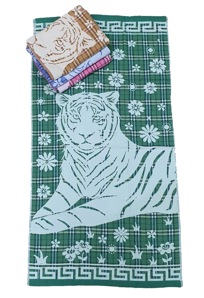 Towels bear/Tigers towel Terry Tiger Green |