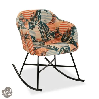 

Versa Home Saona chair rocking chair material textile wood with patterned armrests 21350436