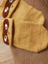 Calcetines de lana Coral antideslizante para bebé, calcetines cálidos y gruesos para recién nacidos, para interior