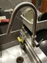 Grifo de cocina con sensor táctil, grifo de cocina con ducha extraíble, grifería De inducción inteligente De acero inoxidabl, grifo para lavabo, giratorio 360°, color negro