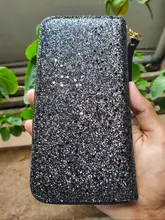 Cartera de almazuela de lentejuelas con purpurina para mujer, Cartera de monedero de cuero de PU larga para mujer y niña, regalos al por mayor, 2020