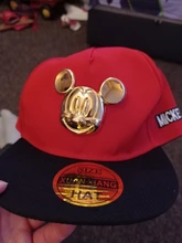 Oro Mickey oído sombreros para bebés varones de accesorios de bebé niña lindo béisbol Hip Hop gorras de los niños de dibujos animados deporte gorra ajustable 2-8Y