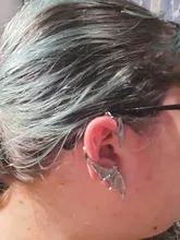 Pendiente gótico Punk negro de cuervos para mujer y hombre, arete con personalidad Vintage