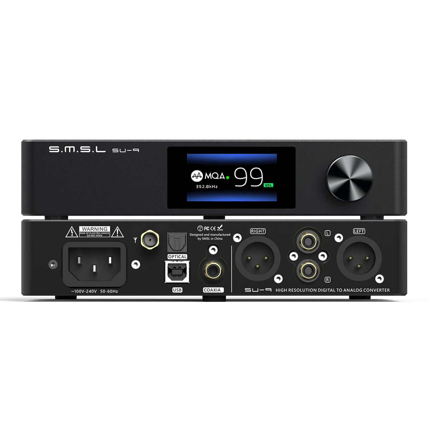 

SMSL SU-9 ES9038Pro DAC MQA полный баланс Bluetooth 5,0 LDAC XMOS XU216 DSD512 PCM768kHz/32Bit USB сбалансированный декодер
