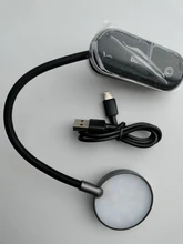 Baseus LED Clip Table Lamp Stepless Dimmable Wireless Desk Lamp Touch USB Rechargeable