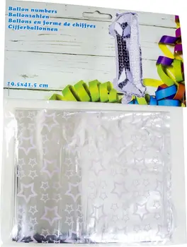 

Inflatable balloon 19.5x41.5cm Number 1