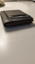 Bycobecy-Mini Cartera de cuero genuino para hombre, billetera pequeña, superfino, suave, 100%, tarjetero