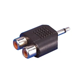 

Audio Jack Adapter EDC 3,55 mm RCA x 2 Black Socket