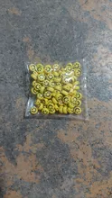 100 Uds 7mm sonrisa cara perlas acrílico de forma ovalada espacio cuentas para fabricación de joyería DIY encantos brazalete collar