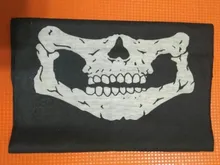 Mascarilla de esqueleto para ciclismo, máscara de calavera medio rostro, bufanda de fantasma multiuso para ciclismo