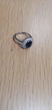 Anillo de princesa de circón azul transparente para mujer, joya de compromiso para fiesta, joyería exquisita, decoración para novia