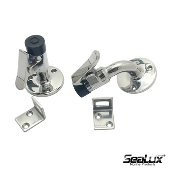 

Sealux Door holder Door stopper Stainless steel 316 Cushioned Marine hardware accessory Yacht Boat House