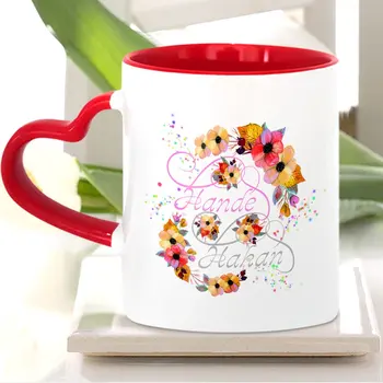 

Personalized Valentine's Day Design Red Heart Mug Cup-9