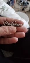 Pin de broche personalizado para mujer, insignias personalizables, joyería de Color oro rosa, Pin de solapa con letras iniciales, acero inoxidable, broches de nombre para mujer