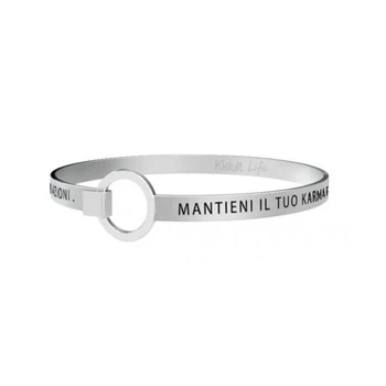 

KIDULT-316L STAINLESS STEEL BRACELET WITH WRITTEN "MANTINENI YOUR KARMA..." COD 731249 spirituality