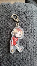 Llavero con anilla de voleibol para niño, Haikyuu, Anime Llavero bonito llavero de dibujos animados sleutelhanger 2020 nuevo llaveros Accesorios