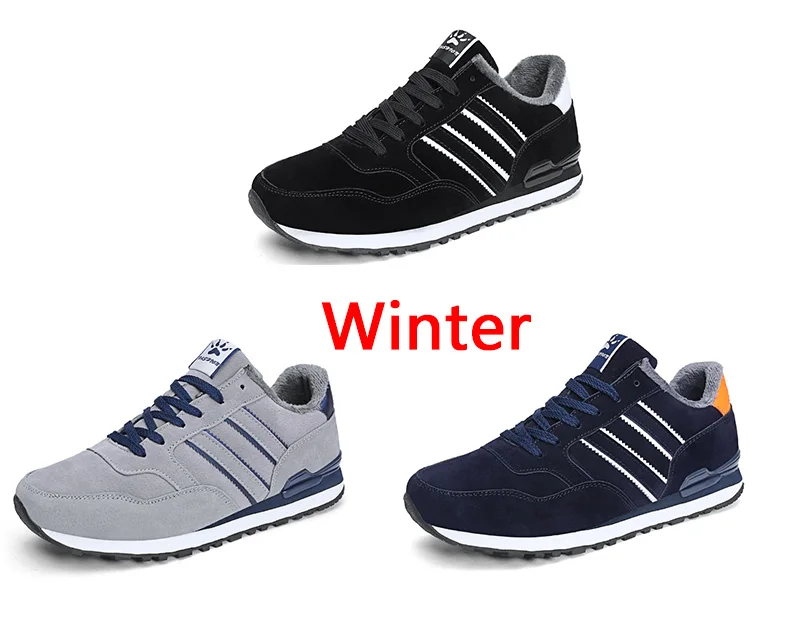 Men Casual Shoes Light Suede Leather Sneakers Classical Running Shoes Men Comfort Outdoor Breathable Flats Jogging Sport Shoes