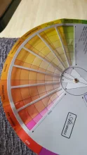 Nueva tabla de tinta de rueda de mezcla de Color de diseño de tarjeta de papel profesional guía círculo Central gira pigmento de uñas de tatuaje