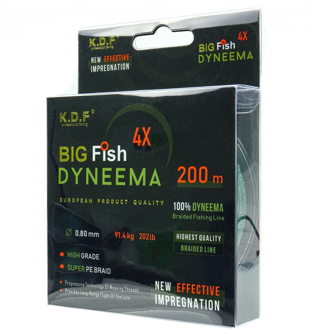 Плетеный шнур KDF Big Fish Dyneema 0 80 мм 200 м (18) | Спорт и развлечения
