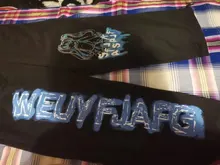 Trousers Leg-Pants Streetwear Harajuku-Print HOUZHOU Women Hip-Hop Autumn Wide Fashion